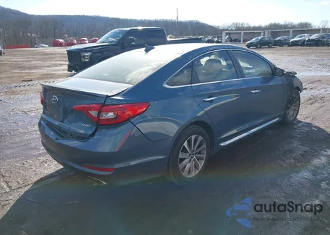 2017 Hyundai Sonata Sport из США, поврежденный, VIN 5NPE34AF9HH556619